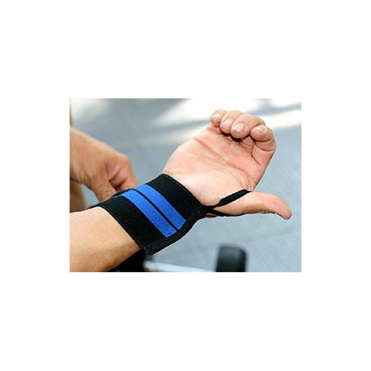 Muñequeras Elasticas Marca Verri. Gym Crossfit Pesas Negro
