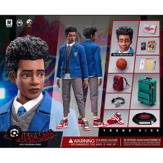 Youngrich No Hot Toys Miles Morales 3.0 Figura 1/6 Fpx