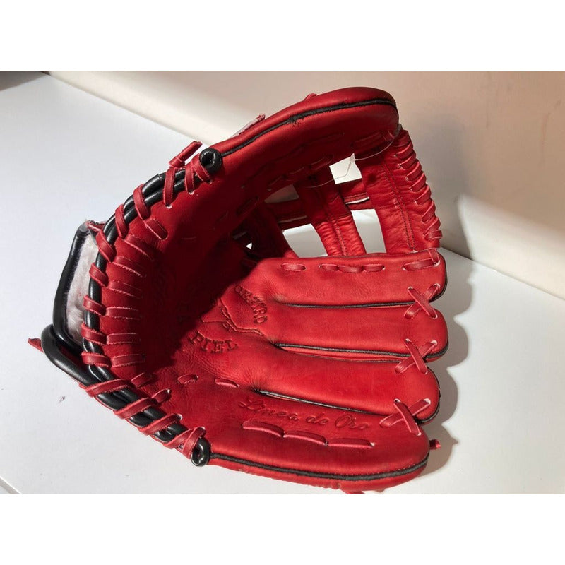 Guante Manopla 355 Piel, 12 PuLG Palomares Genuino Fpx  Rojo