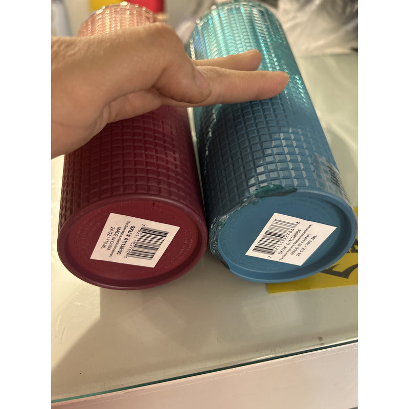 Par Vasos Starbucks Verde Y Rosa Venti Popote Nuevos Verde Y Rosa