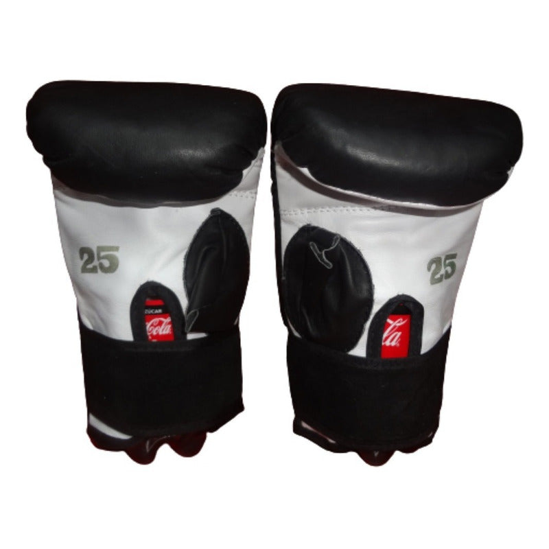 Par Guanteletas Box En Piel #25 Bk Palomares Genuino Fpx #25 Negro