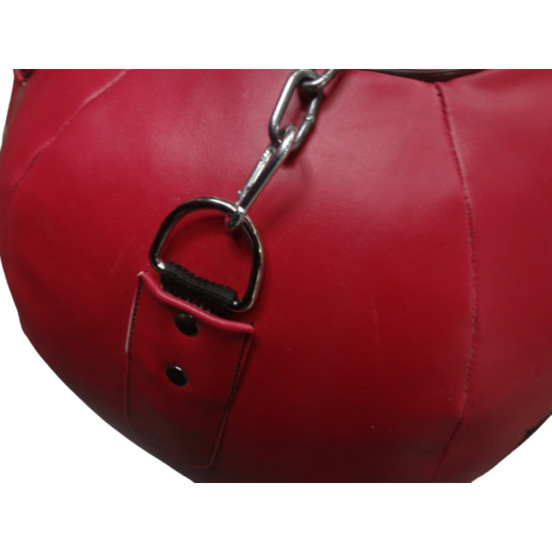 Costal De Box Redondo O Bola Vinil Palomares Genuino Fpx Rojo