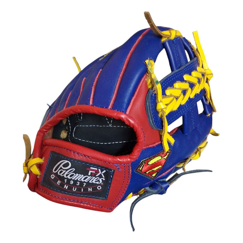 Guante Manopla Beisbol Superman 12.5 Trampa H Palomares Fpx Azul Juvenil/adulto