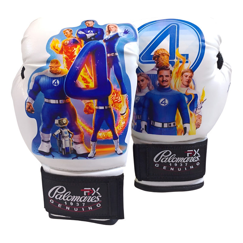 Par Guante Box Infantil Vinil Los 4fantasticos Palomares Fpx 6 Oz Blanco