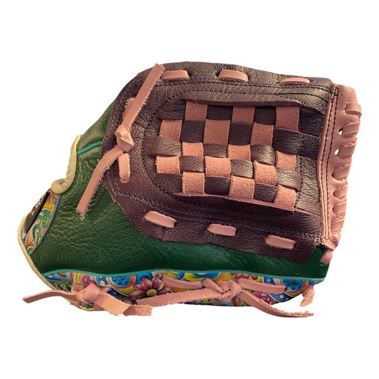 Guante Manopla Béisbol Y Soft Ed.unica 2190 Macrame 12.5 Fpx Verde/morado Juvenil/adulto