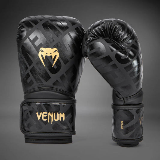Guante Box Venum Contender 1.5 Black Palomares Genuino Fpx 16oz Negro/dorado