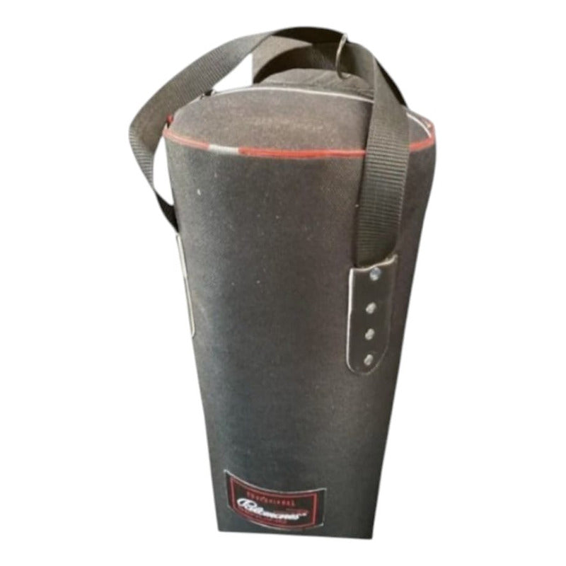 Costal Boxeo Muay Thai 2mts Lona Vacío Palomares Genuino Fpx Negro
