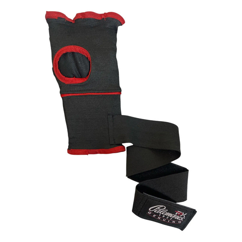 Par Guantes Venda Boxeo Palomares Genuino Fpx Juvenil/adulto Negro