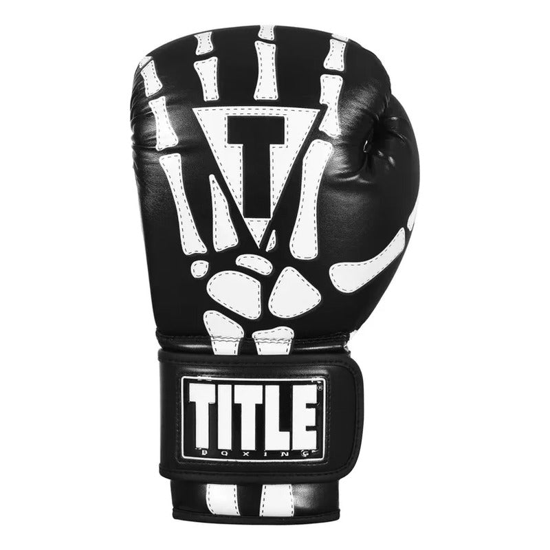 Guante Box Title Boxing Esqueleto Palomares Fpx 14 Oz Negro