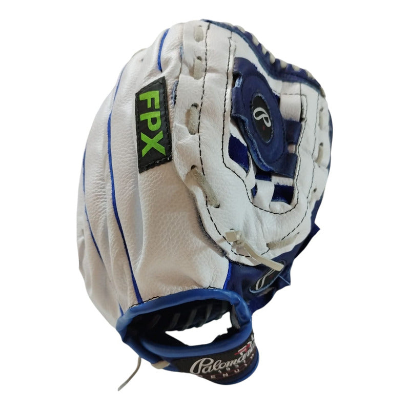 Guante Manopla G370 Diestra Blanco/azul 13puLG Palomares Fpx Blanco Juvenil/ Adulto