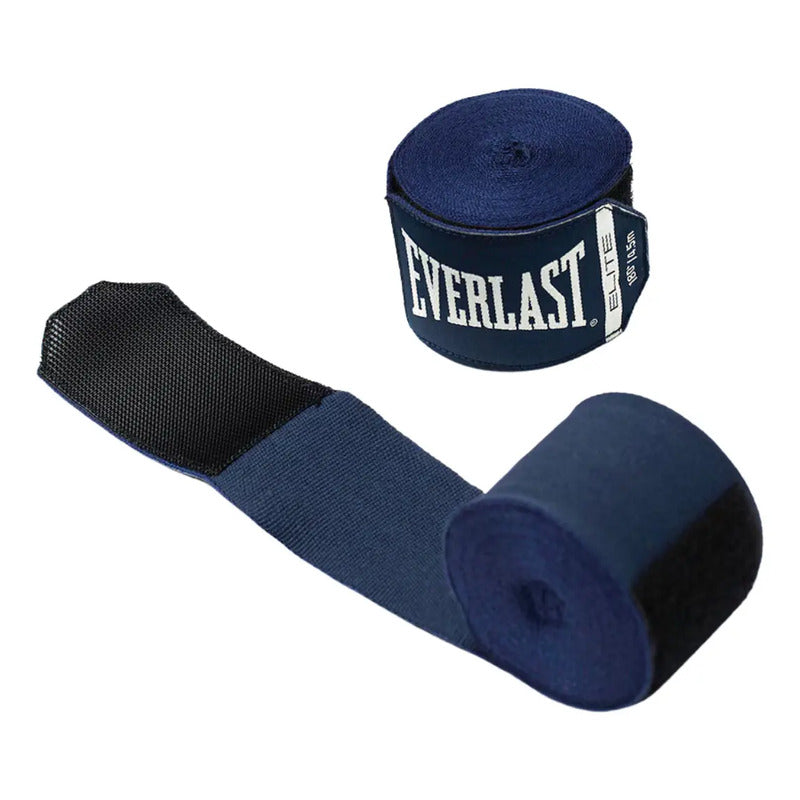 Par De Vendas Para Box Elite 180 Pulgadas Color Azul Everlast Azul