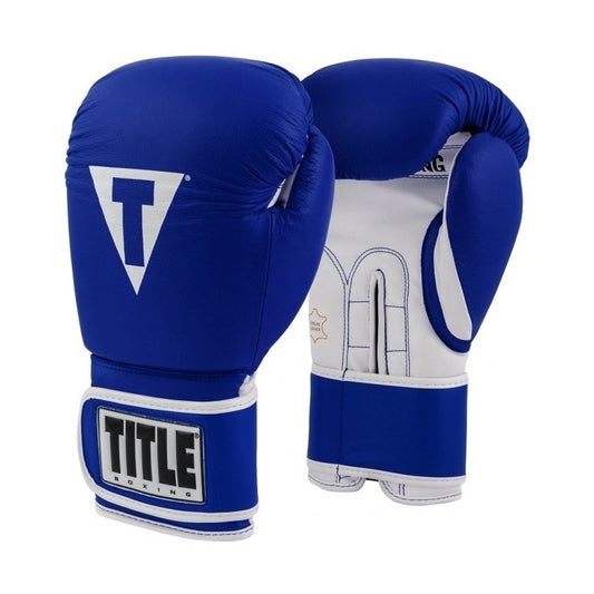 Guantes De Box Azul Title Pro Style Piel Palomares Fpx