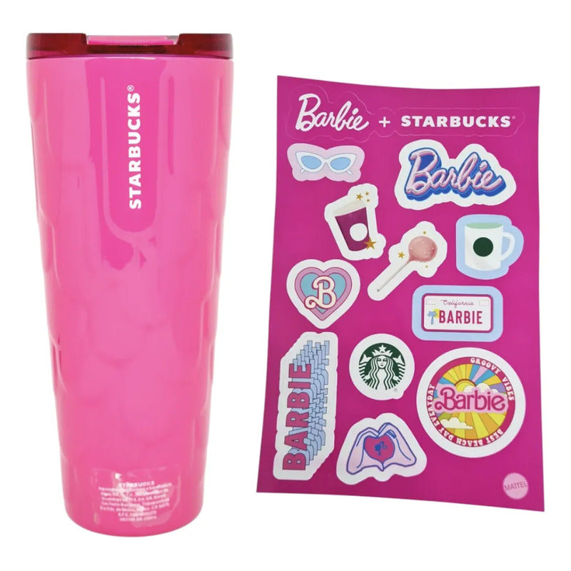 Vaso Stanley Starbucks Barbie Coleccion Vasostopperstickers Rosa Chicle