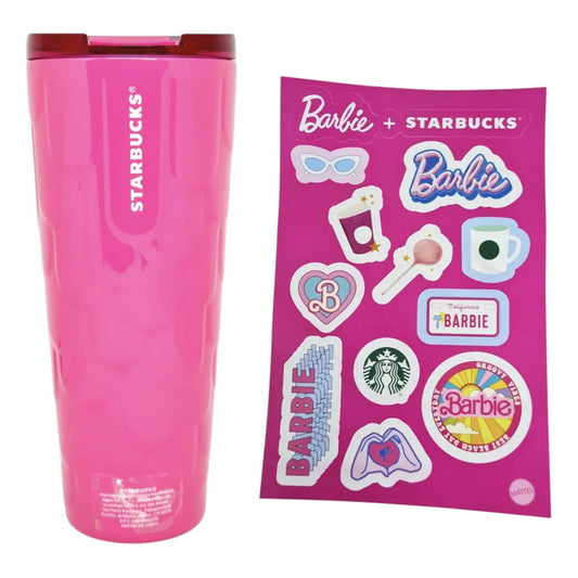 Vaso Stanley Starbucks Barbie Coleccion Vasostopperstickers Rosa Chicle