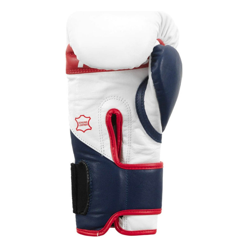 Guantes Box Doble Correa Fighting 2.0 Piel Palomares Fpx 14oz Blanco