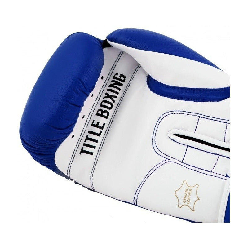 Guantes De Box Azul Title Pro Style Piel Palomares Fpx