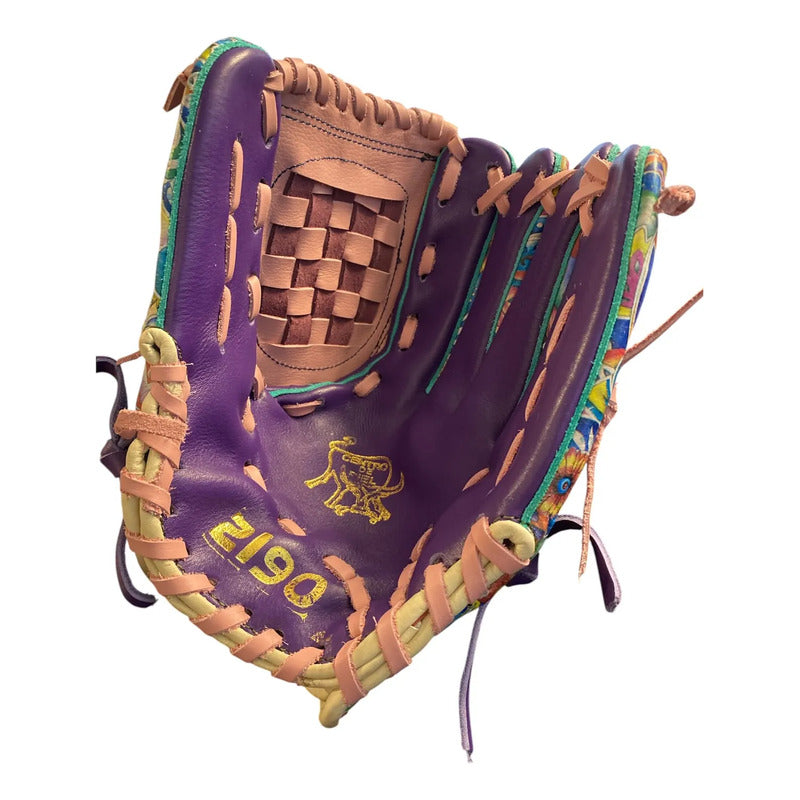 Guante Manopla Beisbol Ed. Unica Mod 2190 12.5 Palomares Fpx Rosa/morado Juvenil/adulto