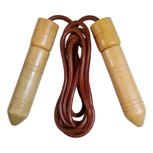 Cuerda P/saltar De Cuero Vaqueta Nueva  Palomares Genuino