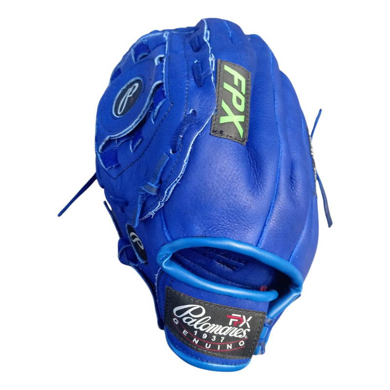 Manopla G370 Beis Soft 13  Azul Zurda Palomares Genuino Fpx Azul 13pulgadas
