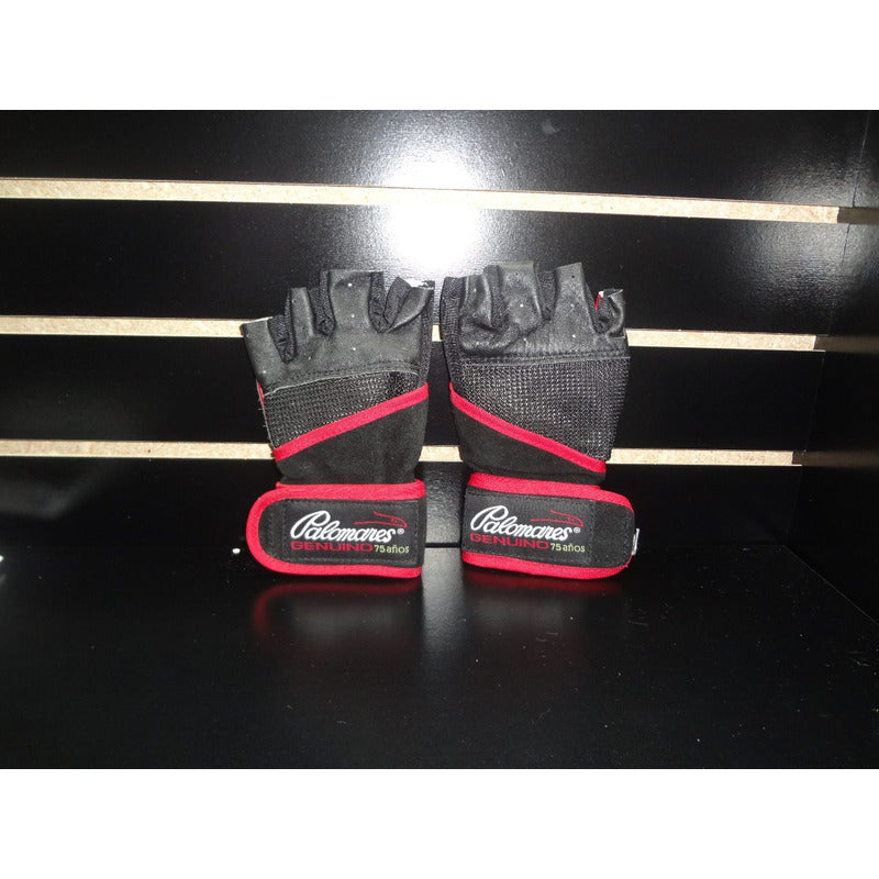 Par De Guantes Pesista Remate Remate Piel  Palomares Genuino