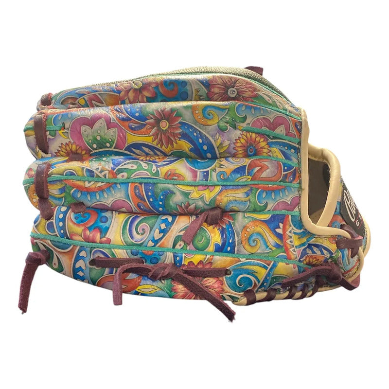 Guante Manopla Beisbol 1250 Floral Purpura 12.5 Tejida Fpx Lila Juvenil/adulto