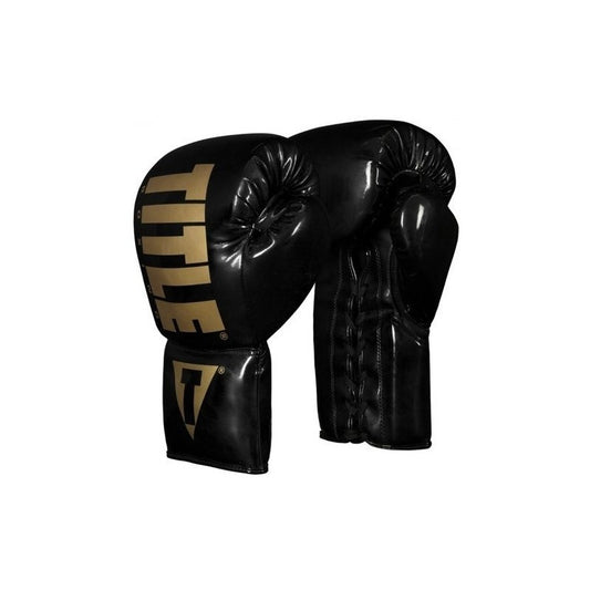 Guantes De Box Title Inferno Bk Agujeta 14 Oz Palomares Fpx