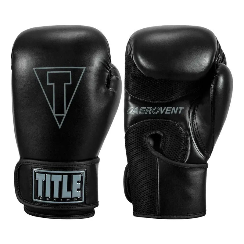 Guante Box Title Boxing Vegan Fitness Negro Palomares Fpx 16 Oz Negro