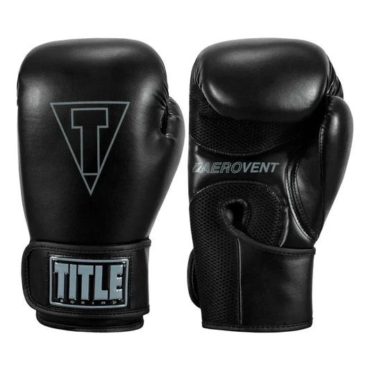Guante Box Title Boxing Vegan Fitness Negro Palomares Fpx 16 Oz Negro