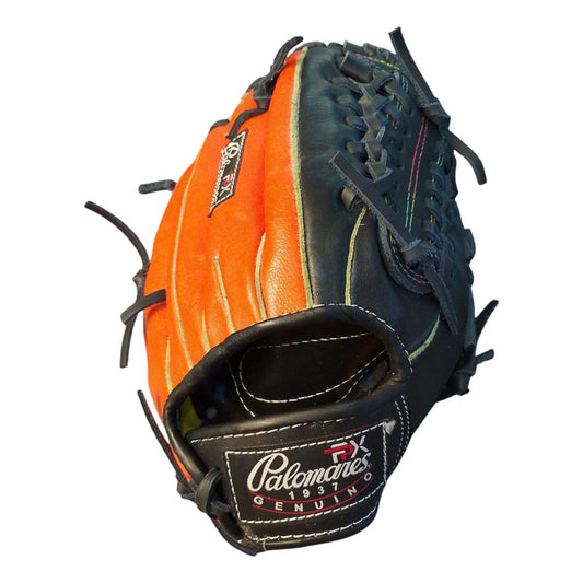 Manopla Beisbol Adulto M.1250 Naranja Tejido Palomares Fpx Negro Naranja 12.5
