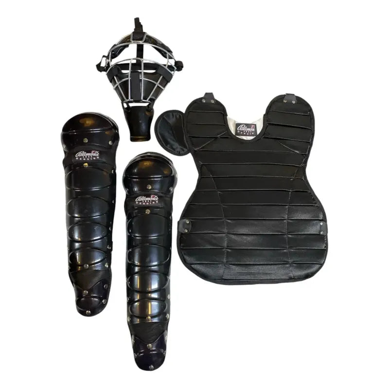 Arreo Juvenil Beisbol Catcher Careta/peto/espinilleras Fpx Negro