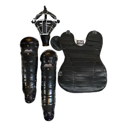 Arreo Juvenil Beisbol Catcher Careta/peto/espinilleras Fpx Negro