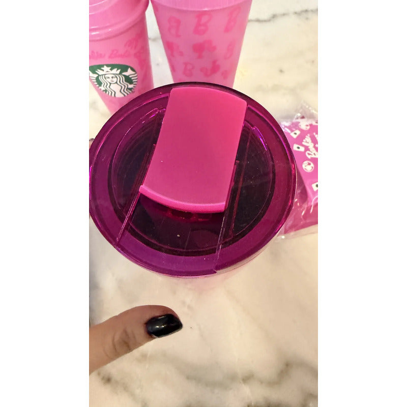 Vaso Stanley Starbucks Barbie Coleccion Vasostopperstickers Rosa Chicle