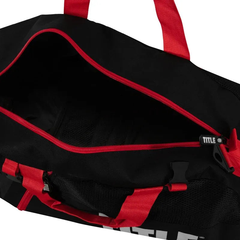 Mochila Deportiva Para Equipo De Box Mma Title Boxing Negro Con Logo