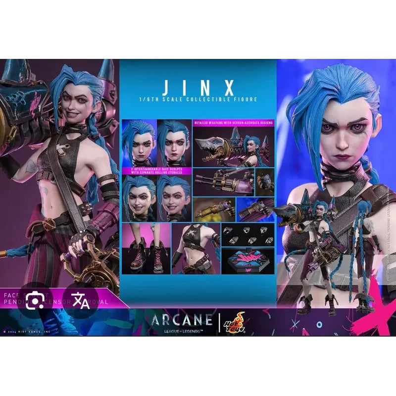 Hot Toys Jinx Arcane Netflix Figura 1/6 Palomares Fpx