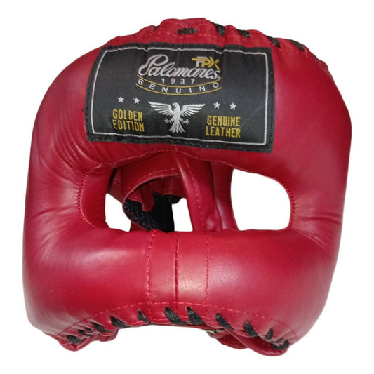 Careta Con Barra Protectora Rd Piel Palomares Piel Fpx  Rojo