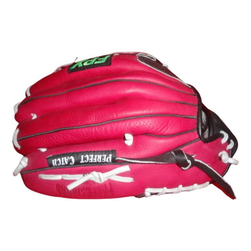 Manopla Béisbol Mod W135 Rosa/negro 13.5 PuLG Palomares  Fpx