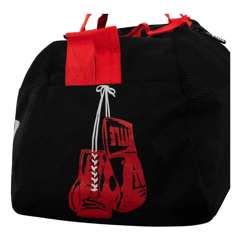 Mochila Deportiva Para Equipo De Box Mma Title Boxing Negro Con Logo