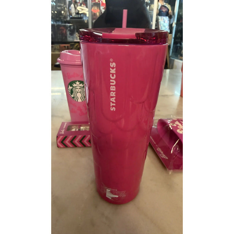 Vaso Stanley Starbucks Barbie Coleccion Vasostopperstickers Rosa Chicle