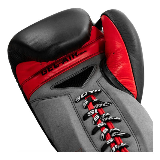 Guantes Box Title Scyntz Cuero Agujetas Palomares Fpx 14oz Negro