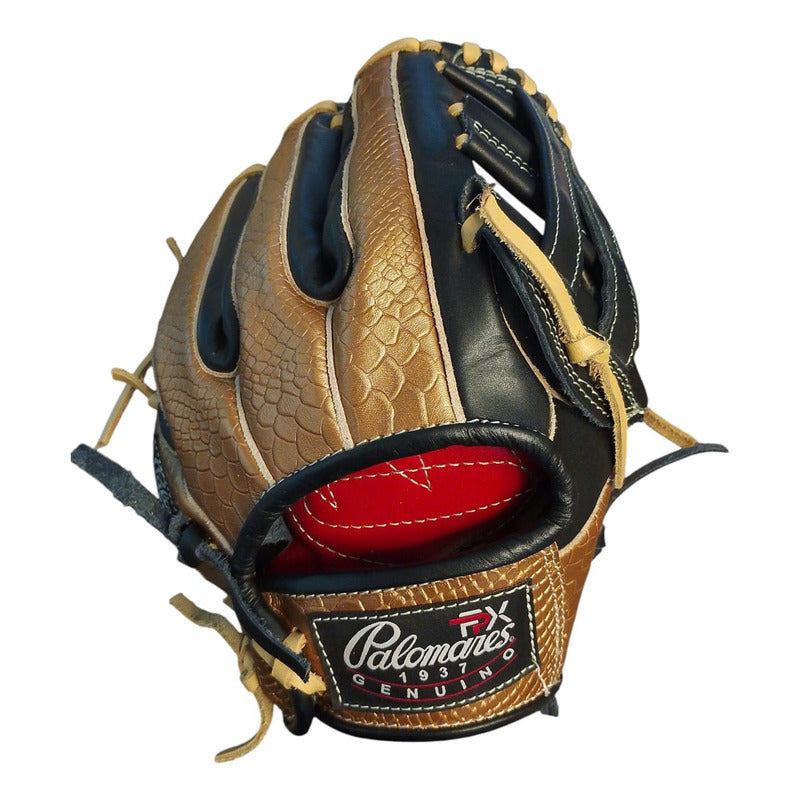 Guante Manopla Beisbol/softbol 12 PuLG M.1285 Palomares Fpx Negro Dorado Juvenil/ Adulto