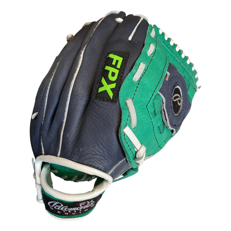 Guante Manopla Béisbol G370 13 Macramé Palomares Genuino Fpx Azul Petróleo Juvenil/adulto