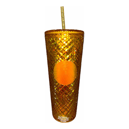 Vaso Dorado Starbucks Colección Tamaño Venti Nuevo Dorado