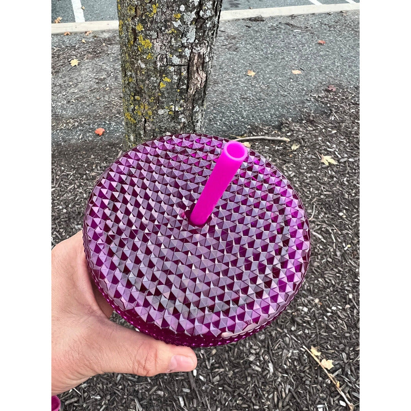 Vaso Starbucks Studded De Acrílico Berry Purpple Para Bebidas Frías (710 Ml)