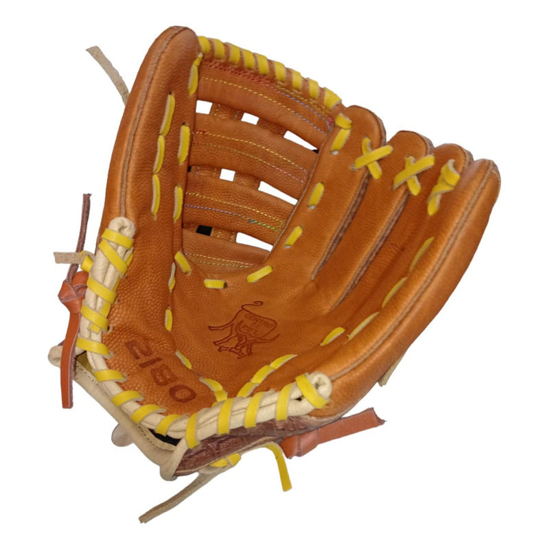 Guante Manopla Beisbol 2180 Ed. Rondinelo 12.5 Palomares Fpx Naranja Juvenil/adulto