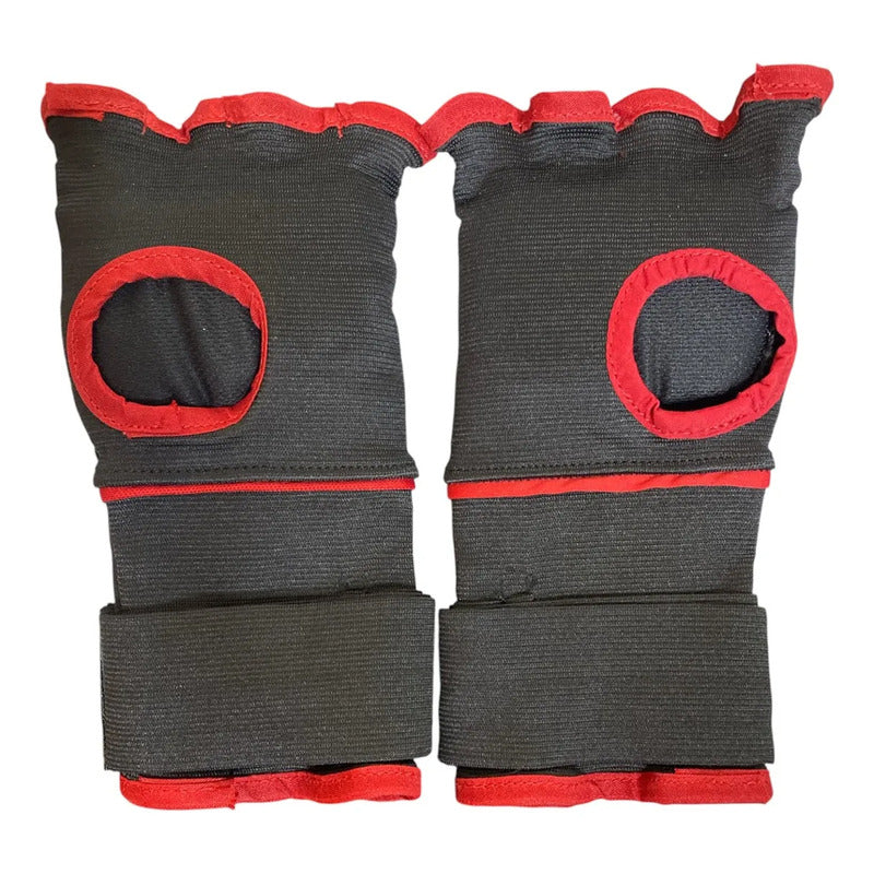 Par Guantes Venda Boxeo Palomares Genuino Fpx Juvenil/adulto Negro