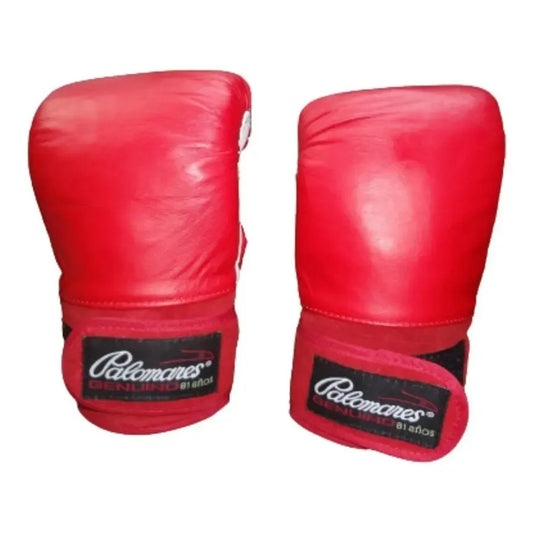 Par Guanteletas Box En Piel #25 Palomares Genuino Grat 25 Rojo