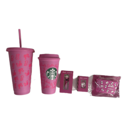 Vaso Stanley Starbucks Barbie Coleccion Vasostopperstickers Rosa Chicle