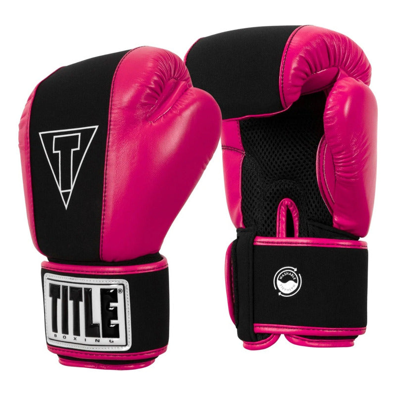 Guantes De Box Title Gel Fitness Washable Rosa Palomares Fpx