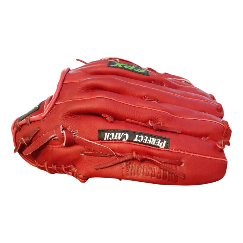 Manopla Beisbol Zurda Rojo Mak 14puLG Palomares Genuino Fpx Rojo Adulto