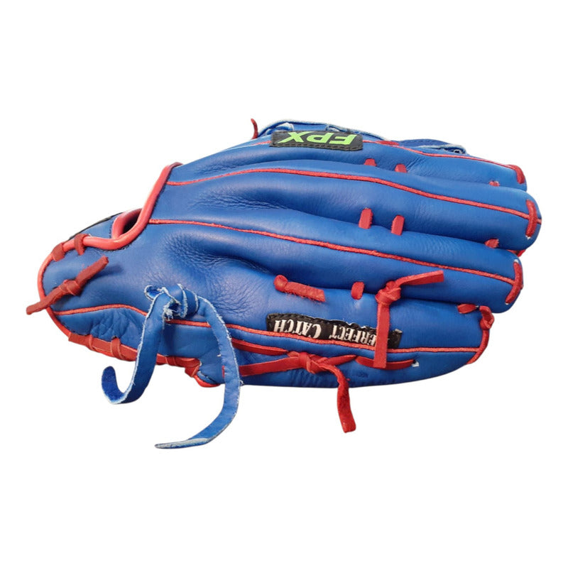 Manopla Beisbol Azul/roj Zurda Palomares Genuino Fpx Azul/rojo Adulto